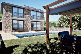 Kaş Bezirgan’da Yüksek Getirili Havuzlu Natamam Taş Villa